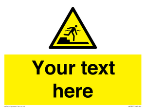 Custom warning Submerged step or steps